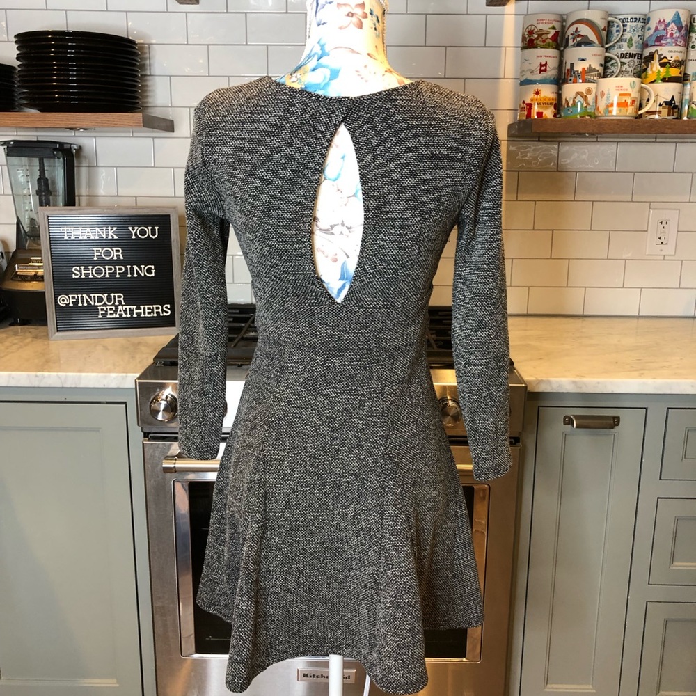 Free People | Fit and Flare Tweed Skater Dress - Picture 5 of 7